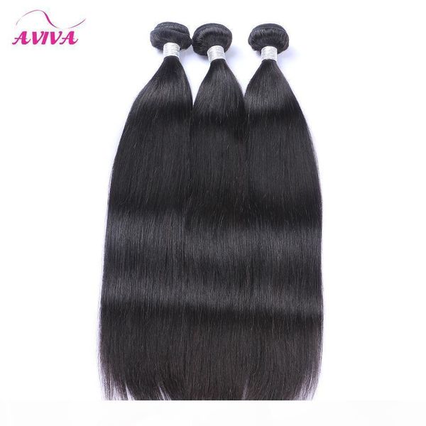 

brazilian virgin human hair weave bundles 8a unprocessed peruvian malaysian indian cambodian straight remy hair extensions natural black