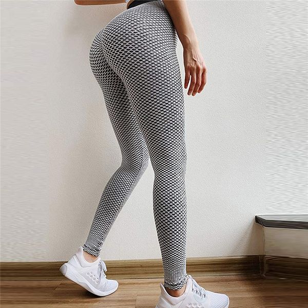 

high waisted yoga pants for women butt lift ruched scrunch butt leggings workout tummy control booty tights, Black