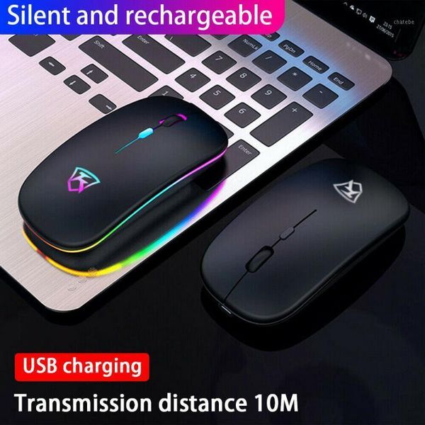 

mice wireless mouse ultra slim optical usb rechargeable 10m 2.4ghz mute driverless for pc lapnotebook1