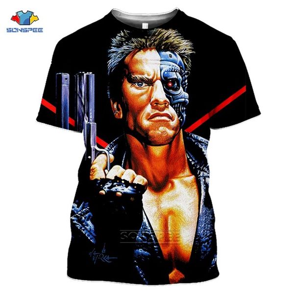 

movie terminator t800 dark fate gym joker skull summer pull 3d print shirts hippie plus size funny men clothing