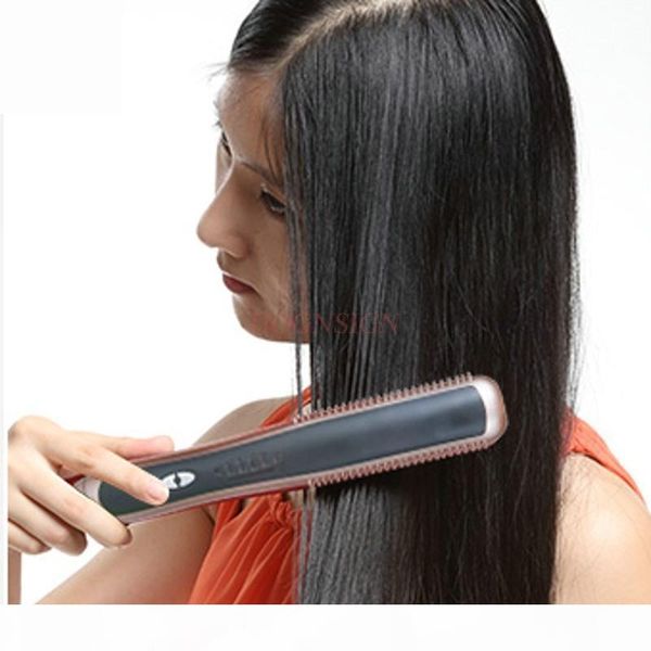

straightener hair straight hair comb does not hurt straightener curler straight volume dual-use inner buckle ironing, Black