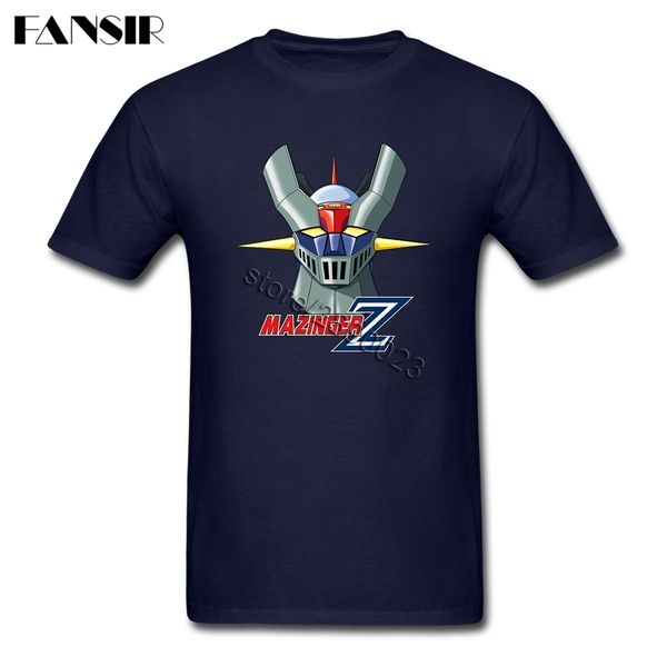 

sport leisure mazinger z anime t shirt men short sleeve organic cotton men t-shirt brand-clothing plus size