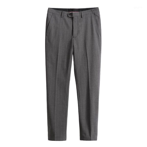 

suit pants new men's business casual slim striped trousers men's anti-wrinkle quality fabric large size suit pants1, White;black