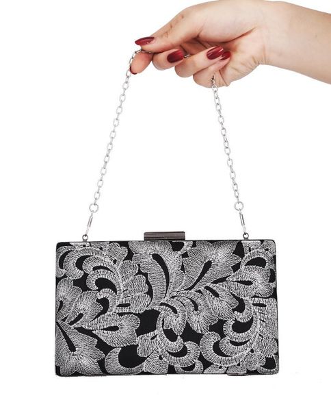 

vintage black beaded clutch purse women evening bags formal wedding dinner party beading handbags purses bridal clutch bag