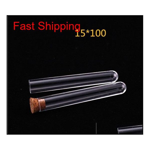 

plastic test tube with cork ser 4-inch 15x100mm 11ml clear ,food grade cork approved , pack 100 , all size avai qylrcx bbgargden