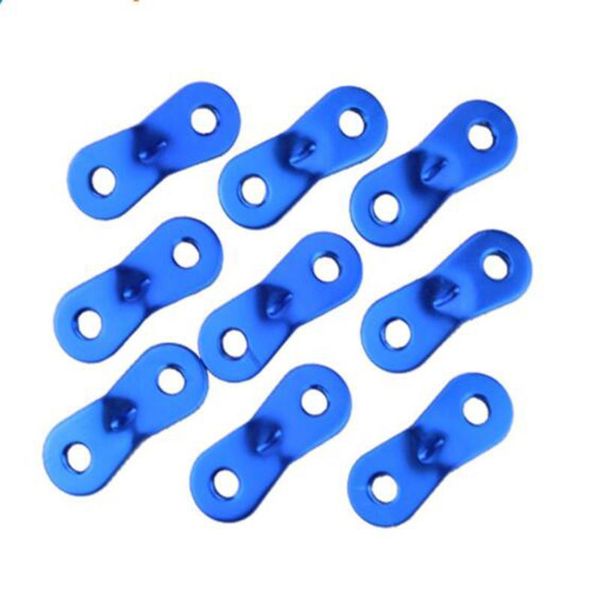 

10pcs multicolor two hole aluminum alloy tent rope runners tensioners lock carabiner adjuster outdoor tools camping acc qylmrp