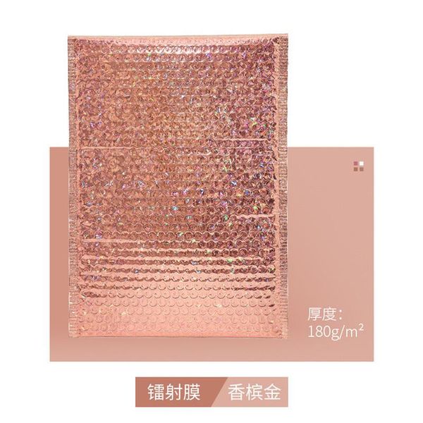 

10pcs holographic foil bubble mailer makeup gift bags glamour colorful packaging bubble mailer padded shipping mailing envelope