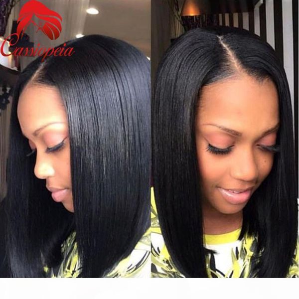 

bob short human hair u part wig peruvian virgin hair u shape bob wigs for black women bob wig none lace for sale, Black;brown