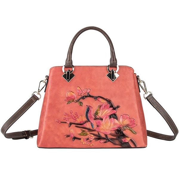 

lady handbag women's large capacity shoulder bags retro cowhide casual messenger bags women handbags for mom gift tote bag