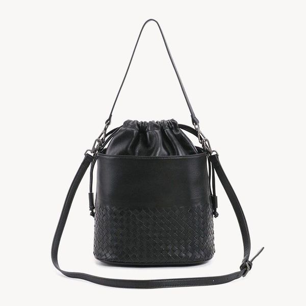 

sheepskin leather crossbody women handmade bucket bag fashion shoulder bags luxury handbags women bags designer