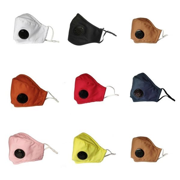 

three-dimensional kinds color cotton of solid 13 masks with breathing valve filter piece and ear can be placed face mask dwc06