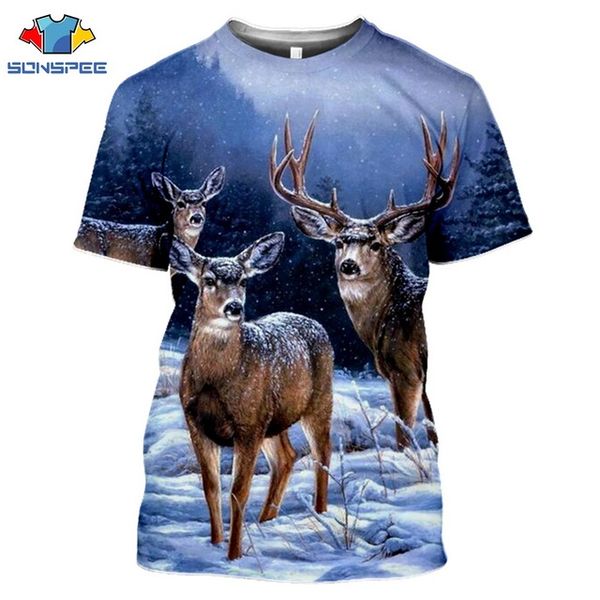 

animal deer anime camouflage elk hunter homme 3d print shirts hippie humor aesthetic men clothing