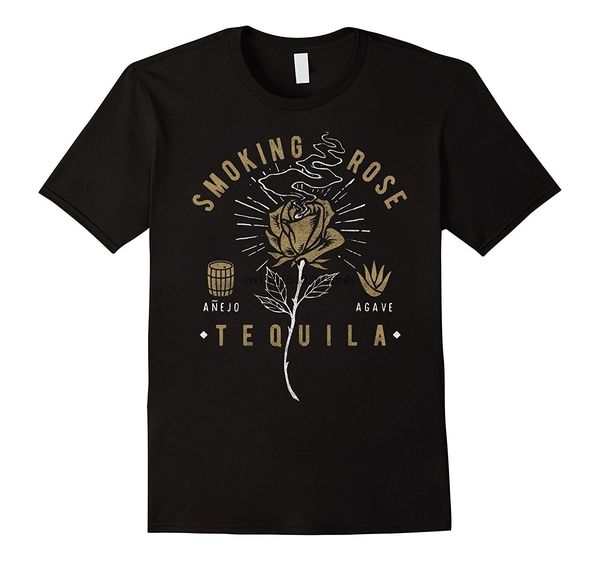 

fashion personality pattern t shirt smoking rose tequila vintage t shirt funny tshirts sizes xs to 3xl sport hooded sweatshirt hoodie