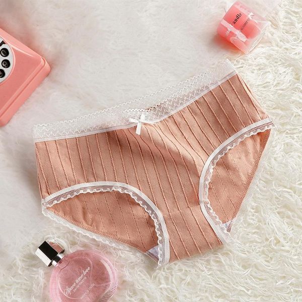 

3 pcs cotton panties panty briefs panties women underwear lingerie for female ladies floral pantys new yzt th21, Black;pink