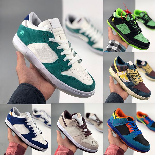 

kasina dunk sb low road sign running shoes men women lemon wash sashiko sports mens trainers run skateboard sneakers szie 36-45, Black