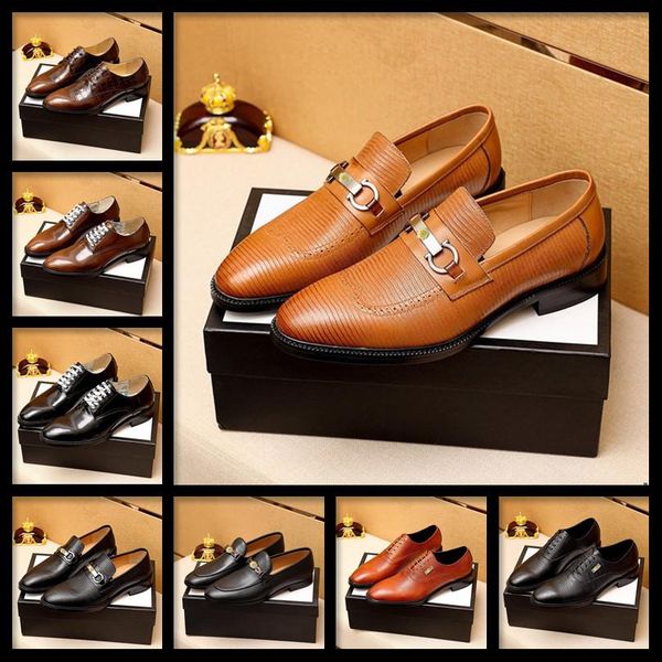 

c5 mens leather shoes genuine leather oxford shoe for men luxury crocodile dress shoes slip on wedding shoes leather brogues 11, Black