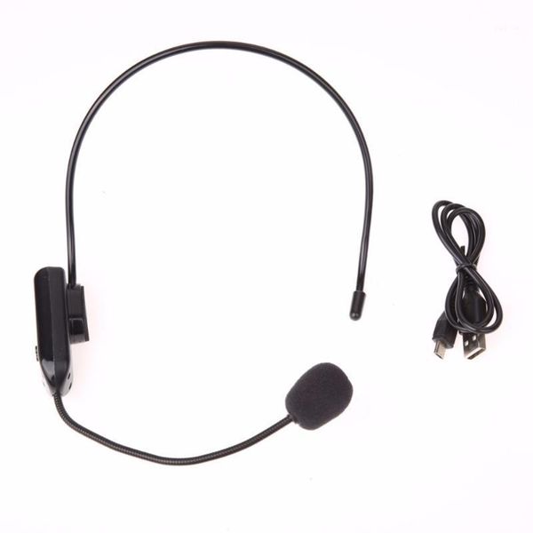 

portable fm wireless microphone headset megaphone radio mic for loudspeakerfor teaching tour guide meeting lectures1