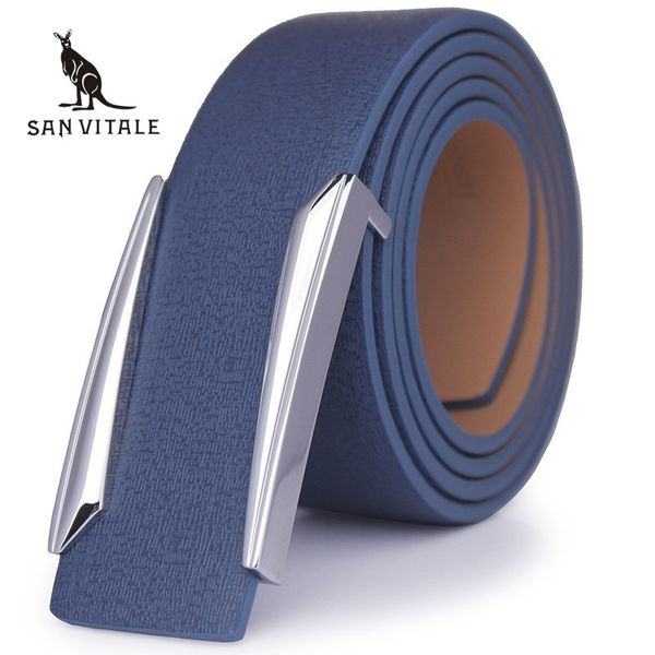 

2017 new designer solid brass buckle belt for men belts luxury full grain 100% genuine leather fashion casual y200520, Black;brown