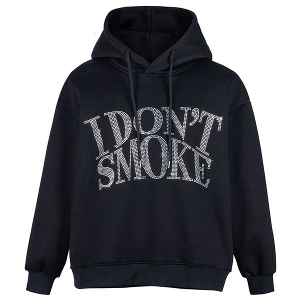 

winter 2021 new clothes streetwear black hoodie nightgown woman bah5 zca3