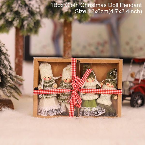 

рождественский подарок box ангел кукла с рождеством декор для дома 2020 noel navidad cristmas декор дерево xmas gift happy new year 2021 qyl