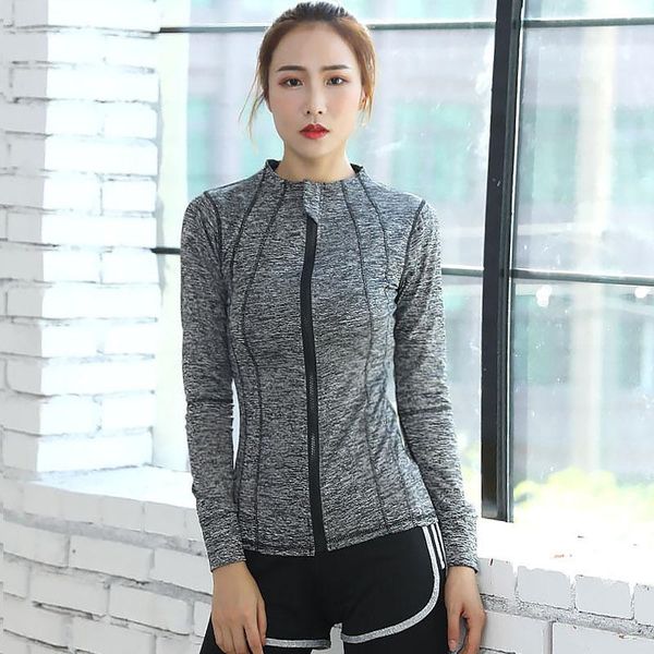 

спортивные куртки женщины thumb отверстия толстовки светоотражающие zipper gym hoodie jacket йога обучение фитнес спорт coat бег одежда, Black;red