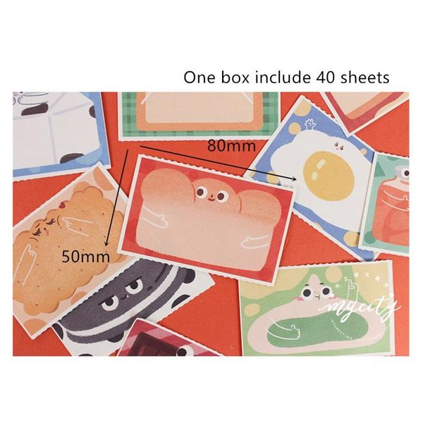 

4 pack lot snackism memo note chocolate biscuit milk drink paper notes decoration stationery items office school supplies fm368 wmtdal