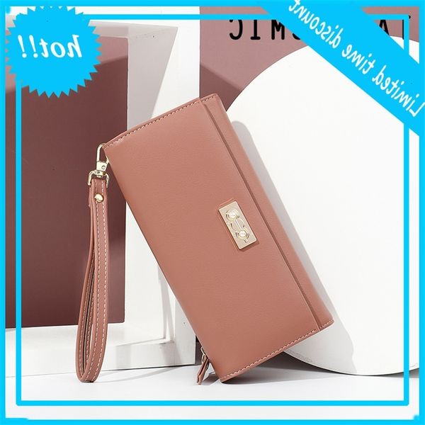 

yueqiankai new handbag purse fashion multi-function korean long lady's wallet, Red;black