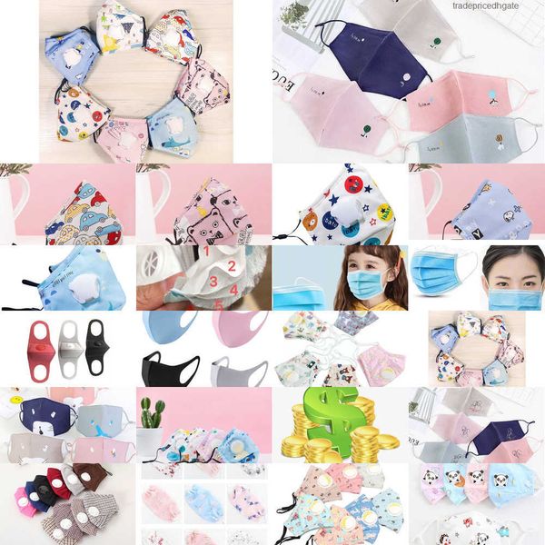 

layers valve children 5 breathing quality with face mask anti-splash dust washable re 5mkp og93