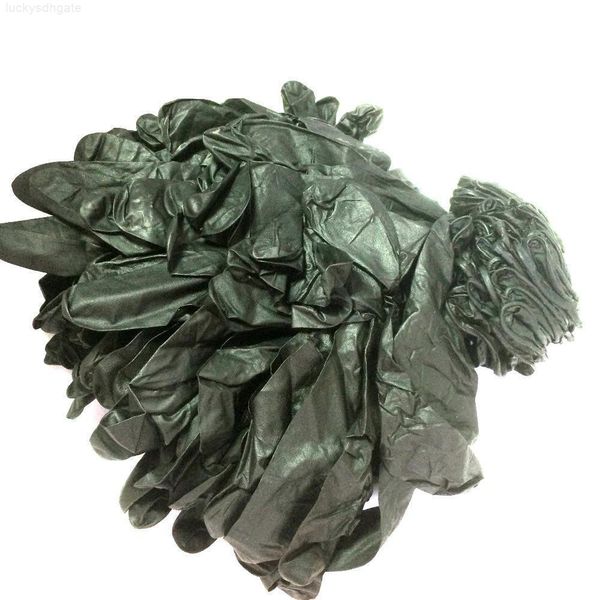 

supply real pcs shipping black 50 one-time disposable use nitrile tattoo gloves waterproof