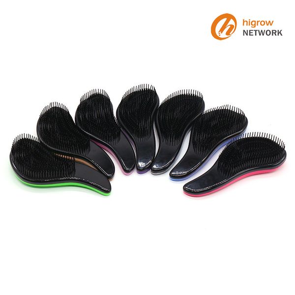 

factory wholesale hairdressing comb beauty tools color hair comb plastic anti knot hairdressing comb wholesale hair massage brush, Silver