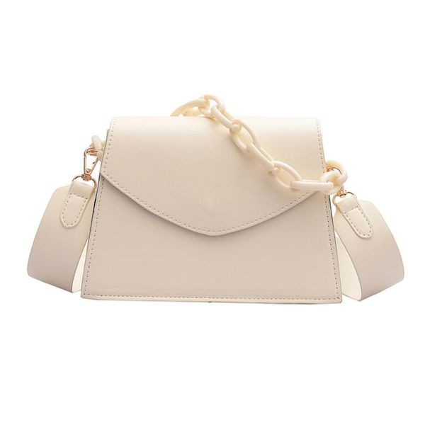 

women simple shopping party chain dating shoulder bag pu leather cross body solid casual versatile tote messenger