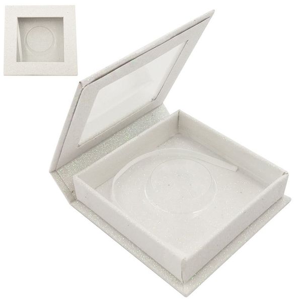 

shining dust empty case cosmetic containers bright coloured eyelash packing paper box line plastic mat printing packaging 3 7yeb c2