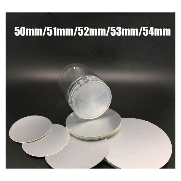 

200pcs 50mm/51mm/52mm/5m/54mm electric induction aluminum film sealing, alumunim foil seal for pet/pe/pp/ps/pvc/hdp bbygvc lg2010