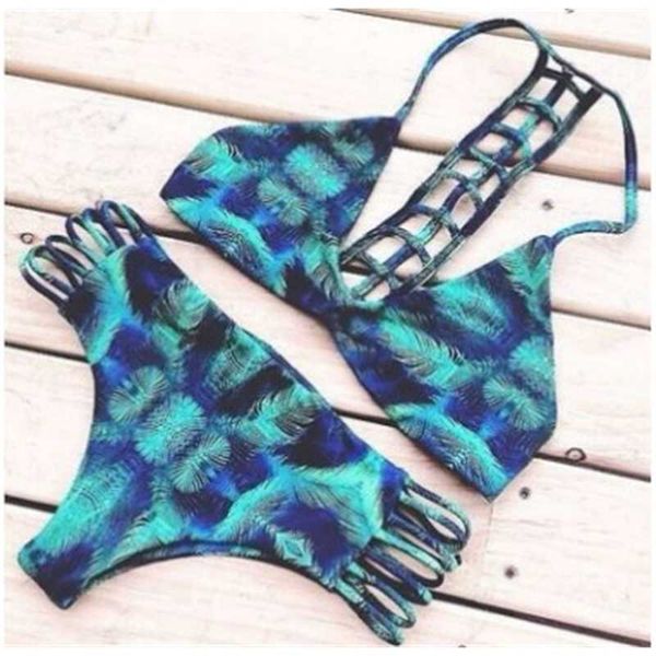 

new fashion women's bikini in autumn and winter 2015 printed swimsuit, White;black