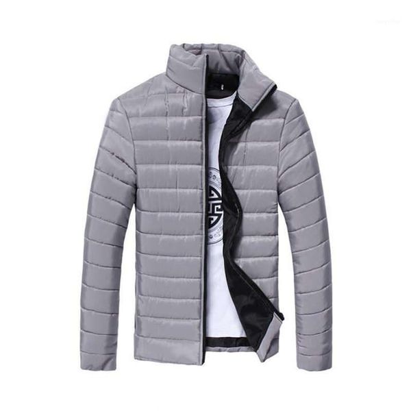 

homens jaqueta de inverno 2019 novo de algodão acolchoado casacos grossos parka slim fit manga longa acolchoado roupas outerwear1, Black