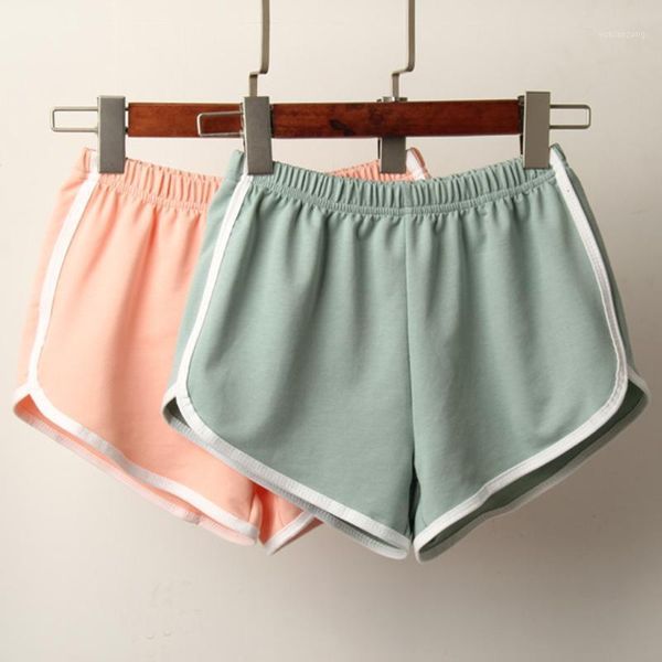 

yoga outfits casual shorts women summer sport home gym running outdoor bike elastic pantalon corto deporte mujer1, White;red