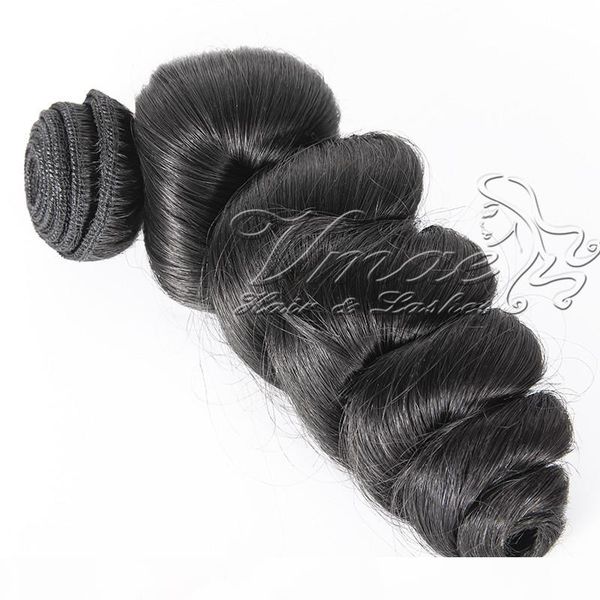 

vmae бразильских надувной сыпучей волны волосы девственница 3 связки lot real человеческих волос свободной волна необработанной дешевые крас, Black