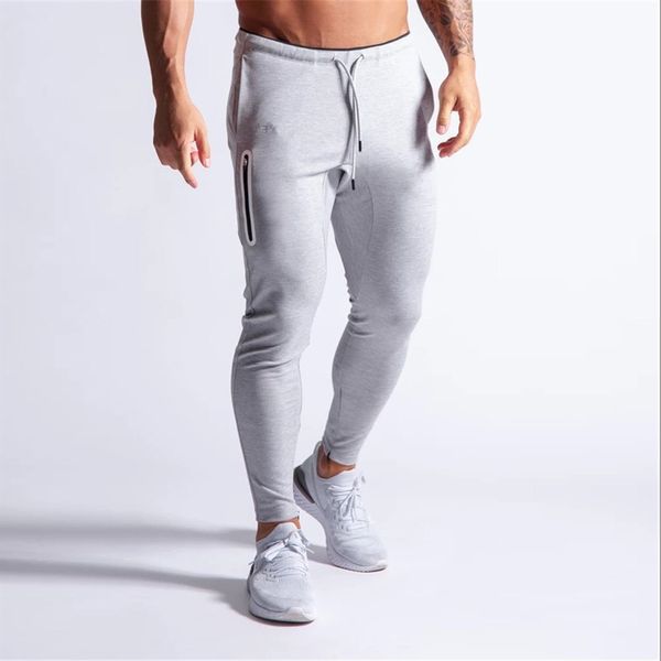 

2020 sport sweatpants running men joggers cotton trackpants slim fit pants bodybuilding trouser 20ck01-3 t200507, Black