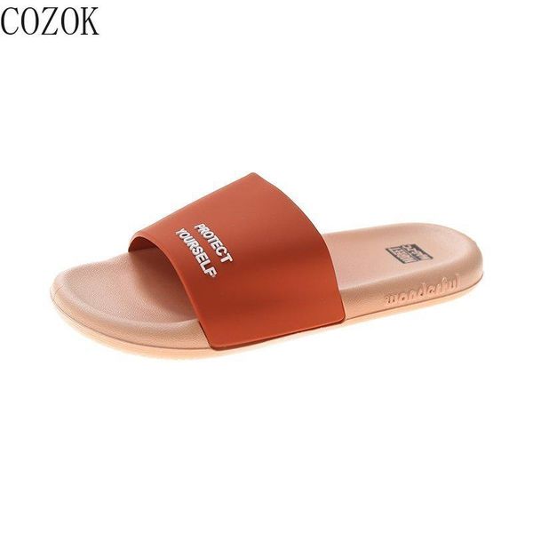 

summer home women's slippers casual fashion vamp girl pattern trend women's slippers wild sweet beauty shoes, Black