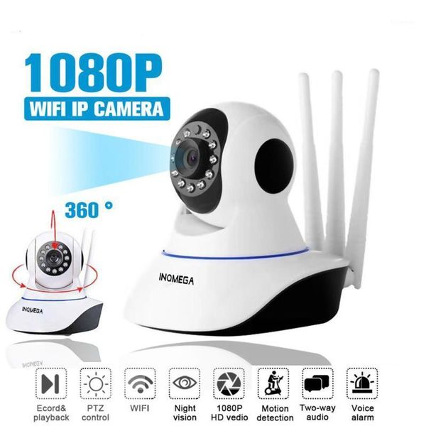 

cameras inqmega 1080p wifi camera two-way video ptz hd night vision surveillance security motion detection alarm monitor system1