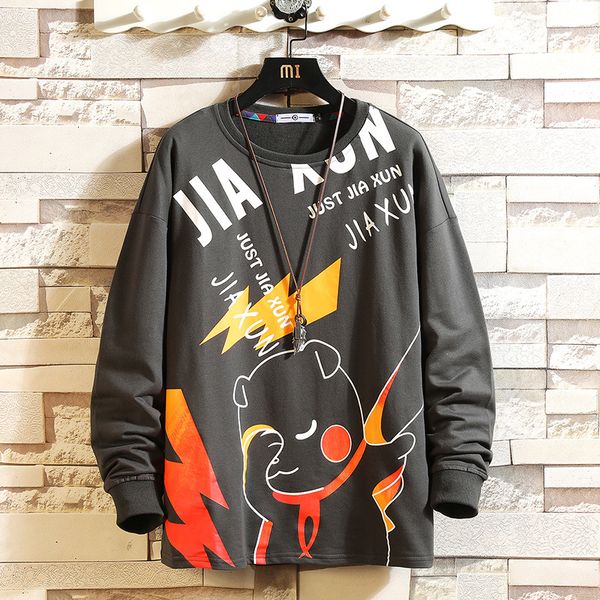 

2021 new autumn spring fashion oversize white black tshirt male long sleeve neck shirt for man t 12os