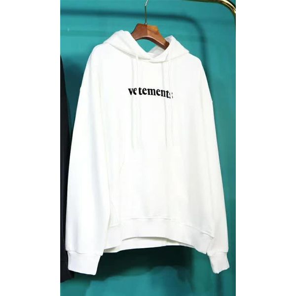

vtm postal hoodie size vetements women letter label 2020 hoodies men print tonal embroidery asian sweatshirts ouqol, Black
