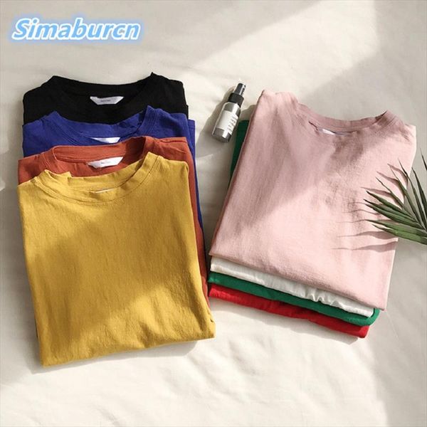 

fashion o neck women tshirt half sleeve white black cotton t shirt multicolor loose  t shirt ladies summer spring