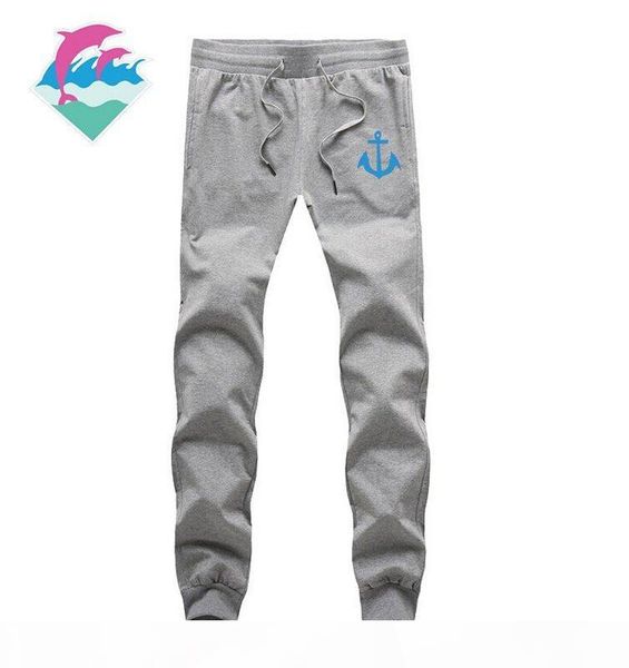 

s-5xl quality brand clothing men pink dolphing pants male casual sportswear men joggers sweatpants outdoor trousers, Black