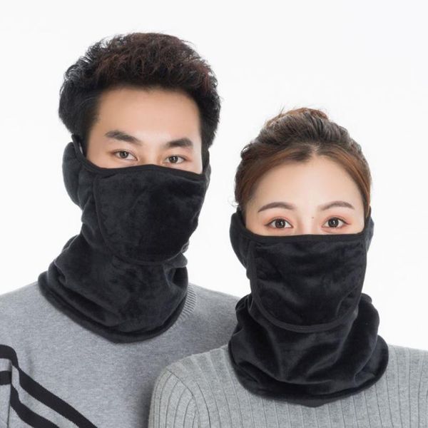 

winter warm mask men's neck and ear protection riding breathable three-in-one mask for women outdoor cold and dustproof collar, Blue;gray