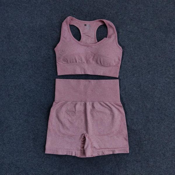 

тренировка одежда для женщин бесшовных йог спортивных костюмов спорта bra top + высокая талия фитнес шорты 2 шт gym set запуска спортивного, White;red