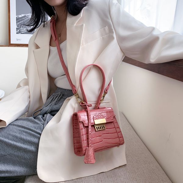 

mini pu leather crossbody bags for women 2020 summer stone pattern shoulder simple handbag female tote handbags c1019