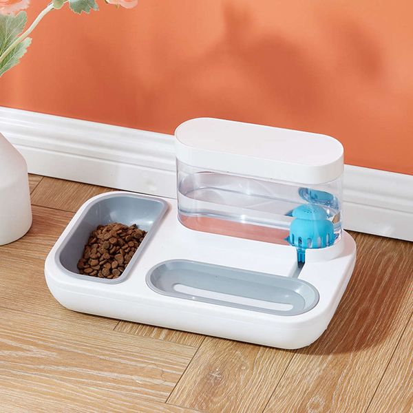 

double bowl cat suppli dog pet water dispenser