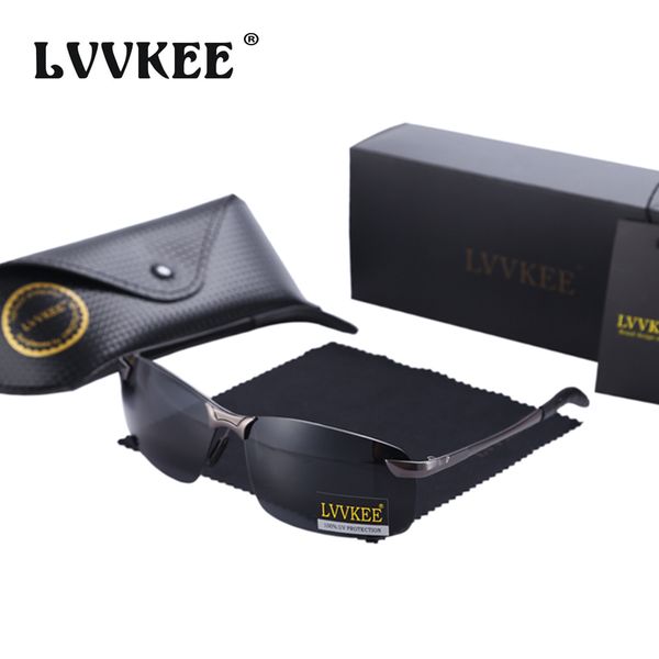 

sunglasses lvvkee brand golfing polarized mens male night vision goggles driving outdoors polarizing color film sun glasses, White;black