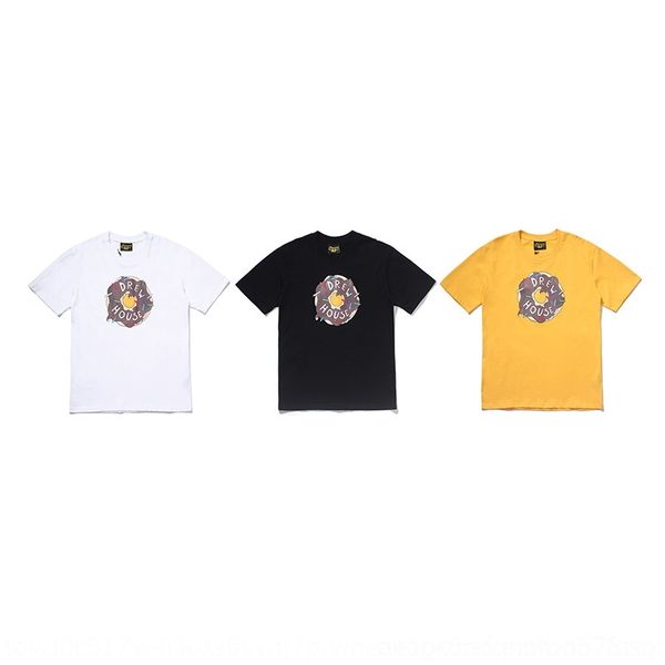 

edqk9 drew house smiley face short nana men and women justin bieber t-shirt same summer sleeve doughnut ouyang loose t-shirt d9rnw, White